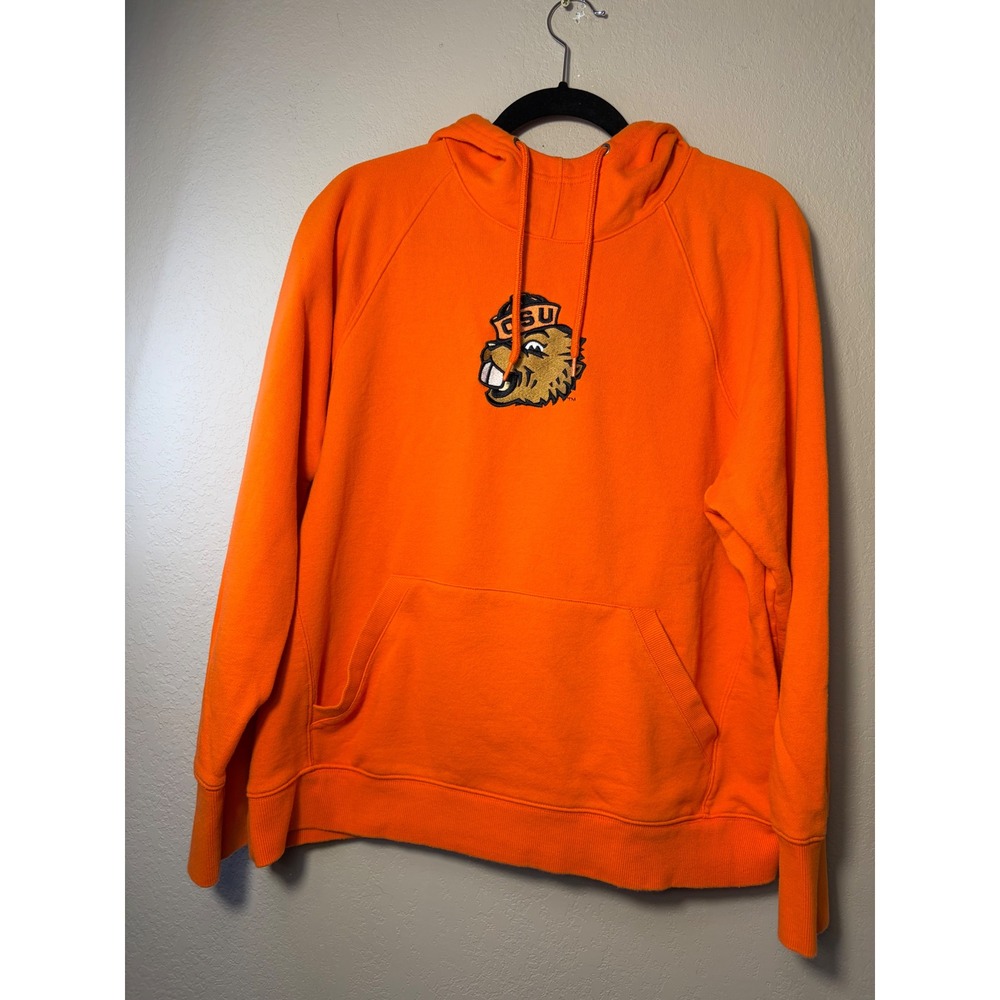 Champion Oregon State University OSU Benny Beaver Hoodie Orange 2XL Mens